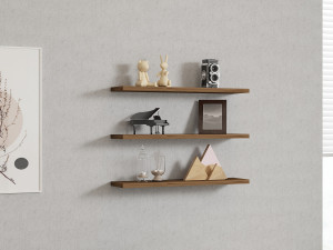 Étagère murale en bois "Boss" - 60 x 1 x 14 cm  - Noyer 2