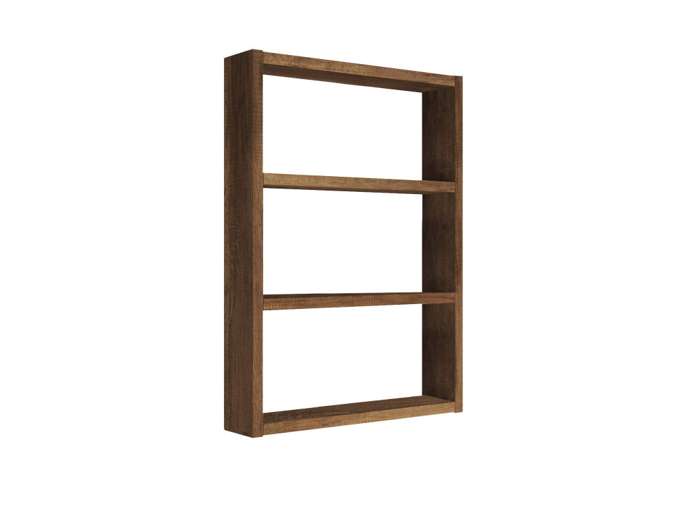 Étagère murale en bois "PR1" - 43 x 9 x 60 cm - Noyer