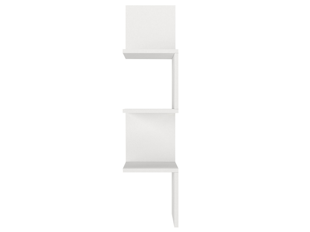 Étagère murale en bois "Corner" - 25 x 25 x 105 cm - Blanc
