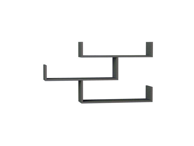Étagère murale en bois "Tibet" - 120 x 22 x 67 cm - Anthracite