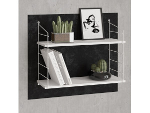 Étagère murale en bois "Armoni" - 72 x 20 x 58 cm - Blanc 2