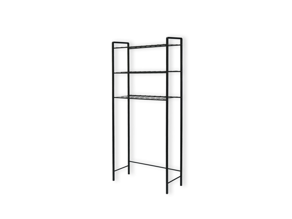 Meuble lave-linge en métal "Nigel" - 68 x 24 x 150 cm - Noir