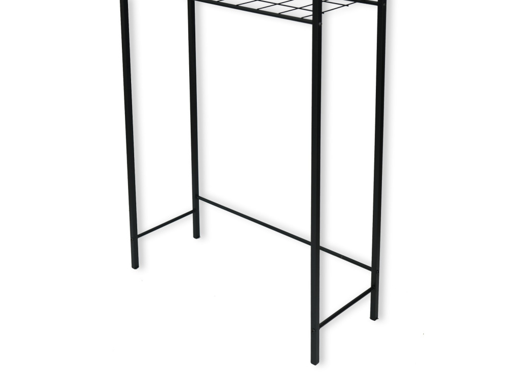 Meuble lave-linge en métal "Nigel" - 68 x 24 x 150 cm - Noir