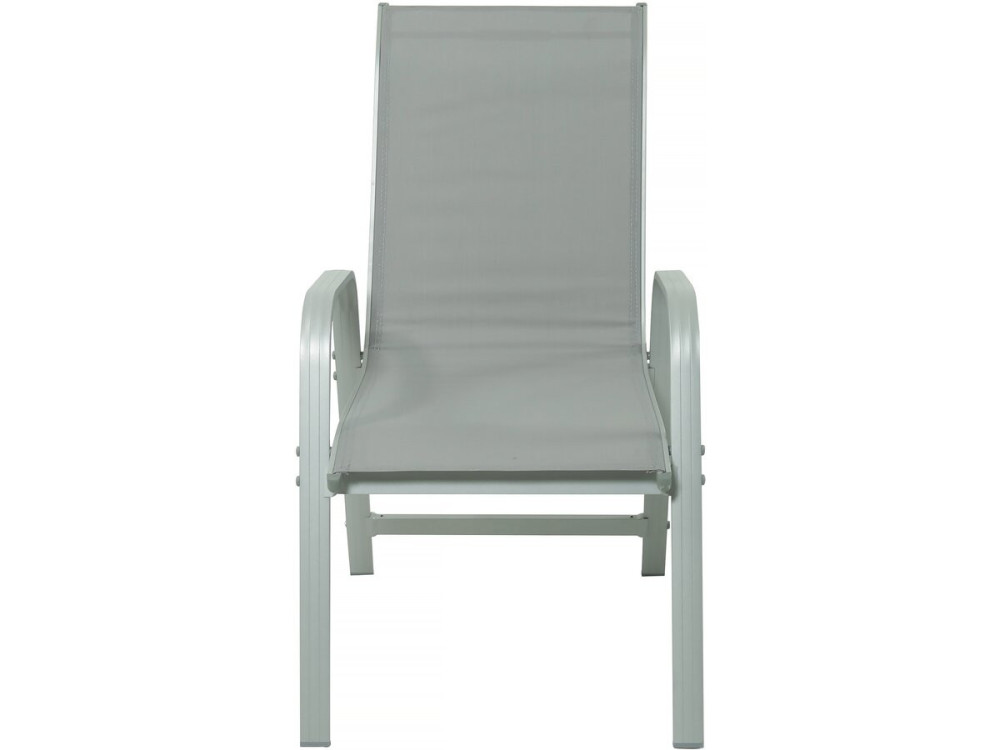 Table extensible et chaises de jardin en aluminium "Lagos" - 200/320 x 105 x 76 cm - Taupe - 10 places