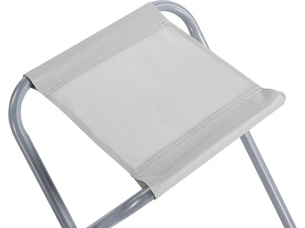 Ensembe table de camping et 4 tabourets pliants - 125 x 60 cm - Blanc
