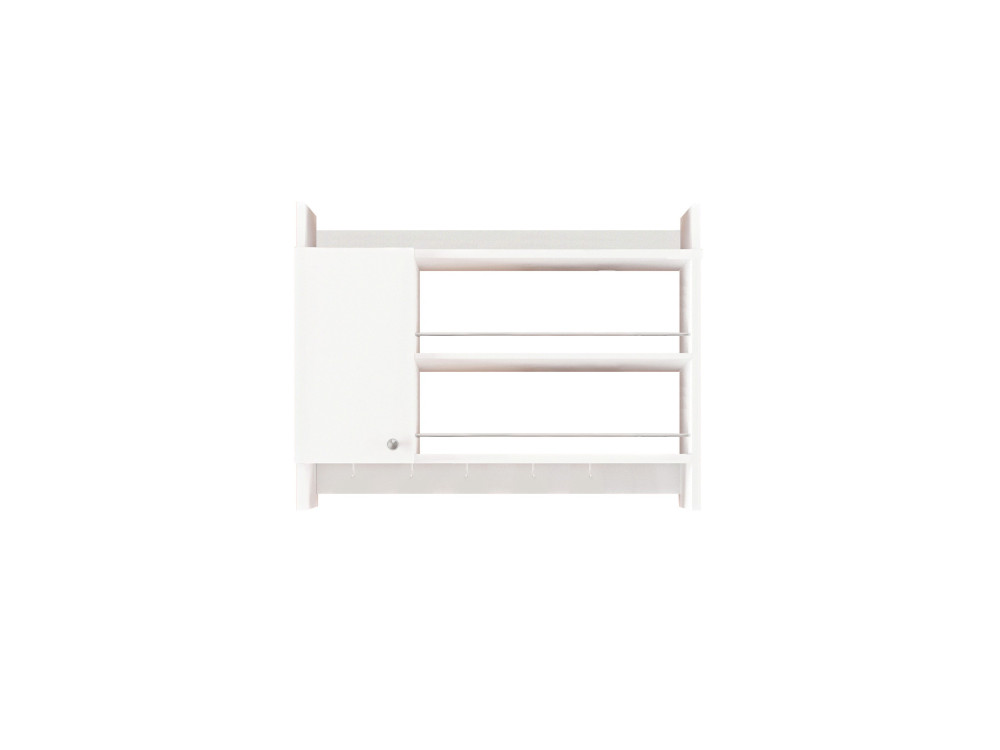 Etagère de cuisine en bois "Knerr" - 85 x 13 x 65 cm - Blanc