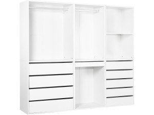 Kit dressing " Opéra " modulable - 3 éléments - Blanc