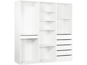 Kit dressing " Opéra " modulable - 3 éléments - Blanc
