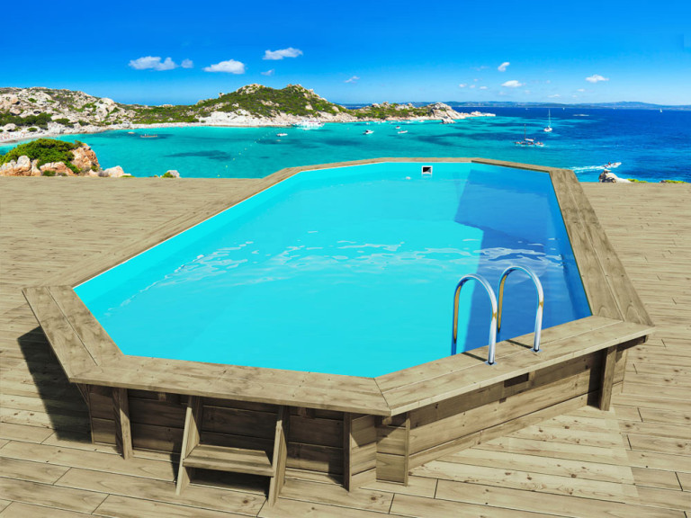 Piscine bois " Sevilla 130" - 8.57 x 4.57 x 1.31 m