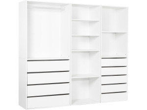 Kit dressing " Opéra " modulable - 3 éléments - Blanc