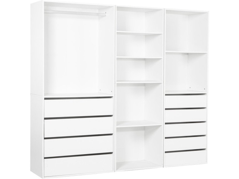 Kit dressing " Opéra " modulable - 3 éléments - Blanc