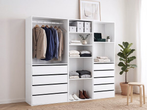 Kit dressing " Opéra " modulable - 3 éléments - Blanc 2