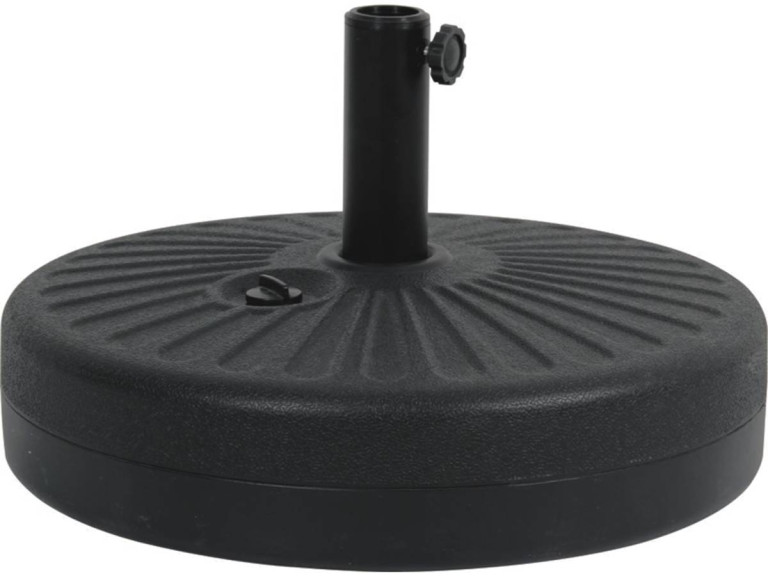 Dalle circulaire à lester pour parasol de jardin - Noir