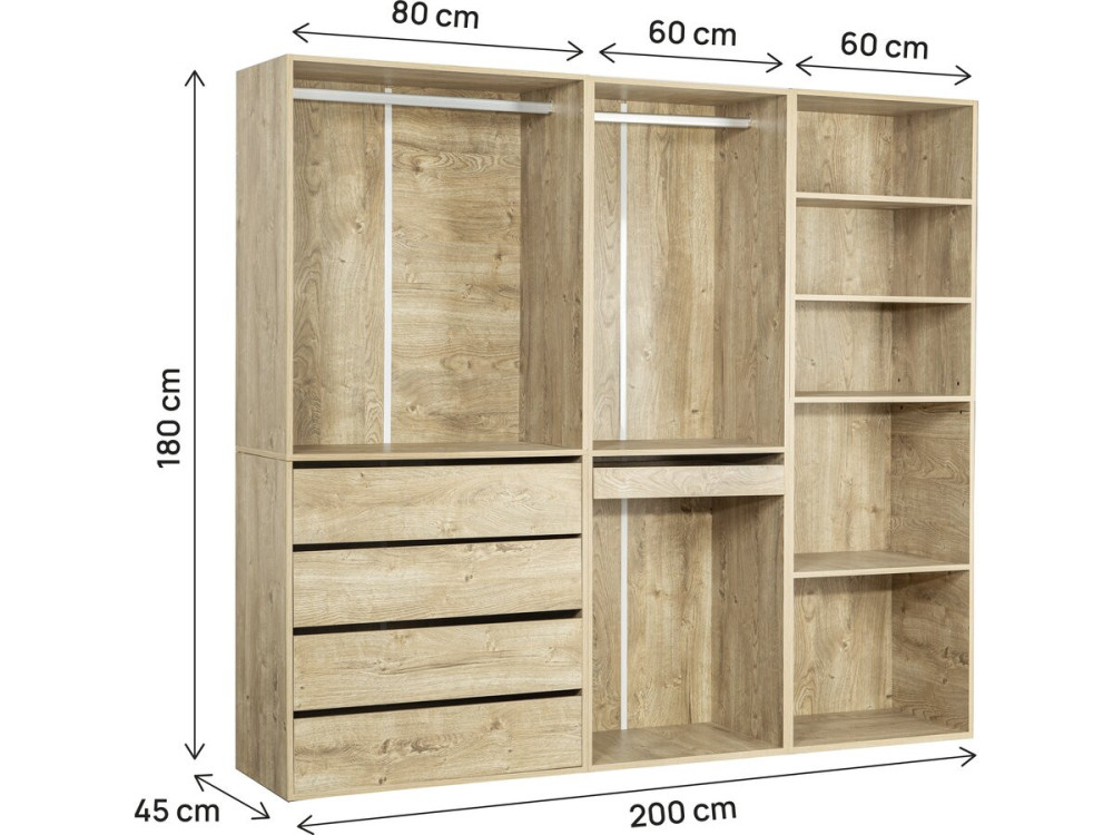 Kit dressing modulable "Opéra" - 3 éléments - Beige