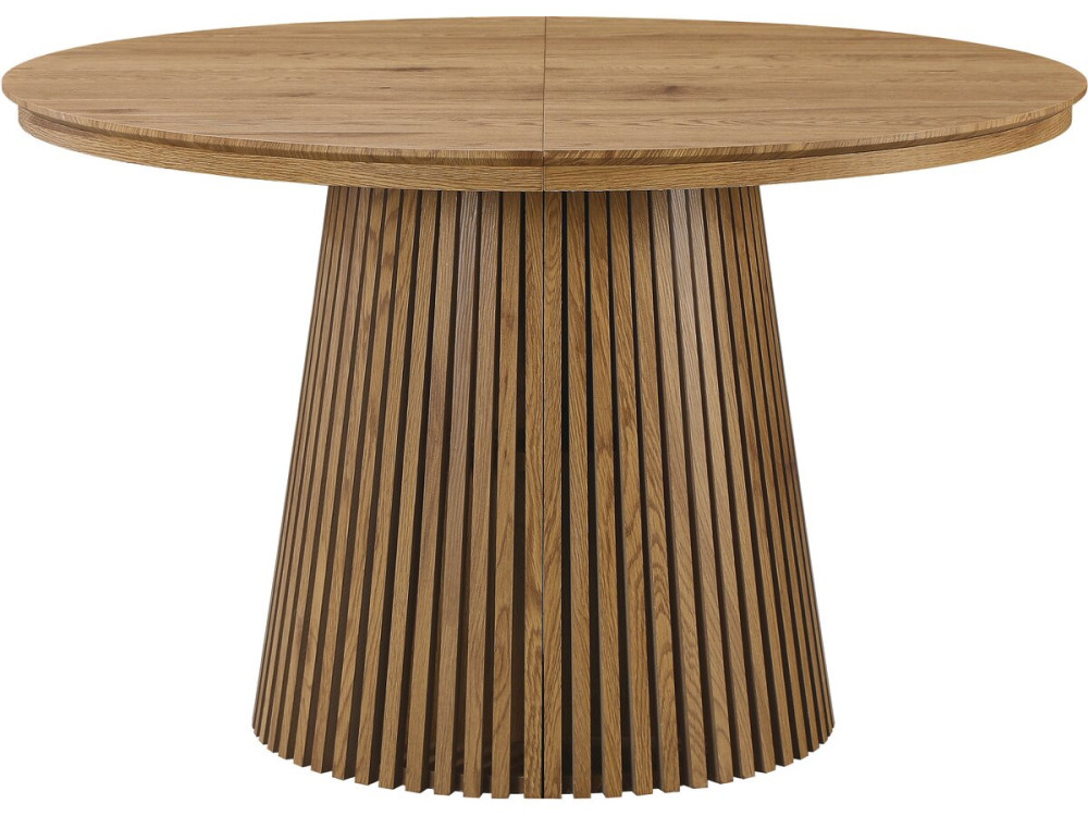 Table à manger extensible en bois "Sylva" - 120/200 cm - 4 à 8 places - Marron