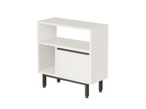 Table d'appoint en bois "Calvin" - 60 x 25 x 60 cm - Blanc