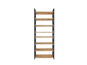 Bibliothèque en bois "Plastic" - 46 x 18 x 128 cm - Noir