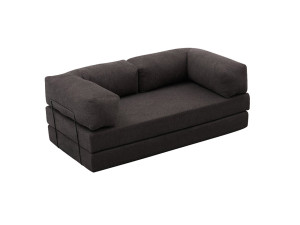 Canapé 3 places en tissu "Comfort" - 190 x 95 x 75 cm - Gris anthracite