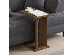Table d'appoint en bois "Lun" - 25 x 50 x 48 cm - Marron 2