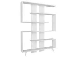 Bibliothèque en bois "Rain" - 120 x 20 x 162 cm - Blanc