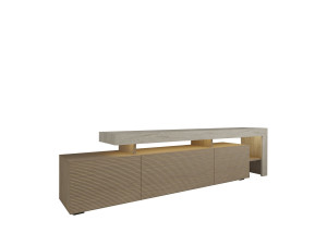Meuble TV en bois "Beliz" - 192 x 37 x 53 cm - Beige