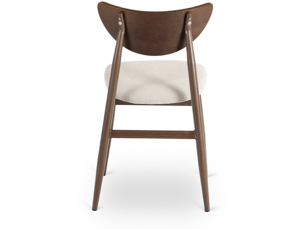 Chaise de salle a manger style scandinave en bois "Lumbra" - Marron