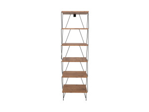 Bibliothèque en bois "Balaban" - 46 x 30 x 165 cm - Marron