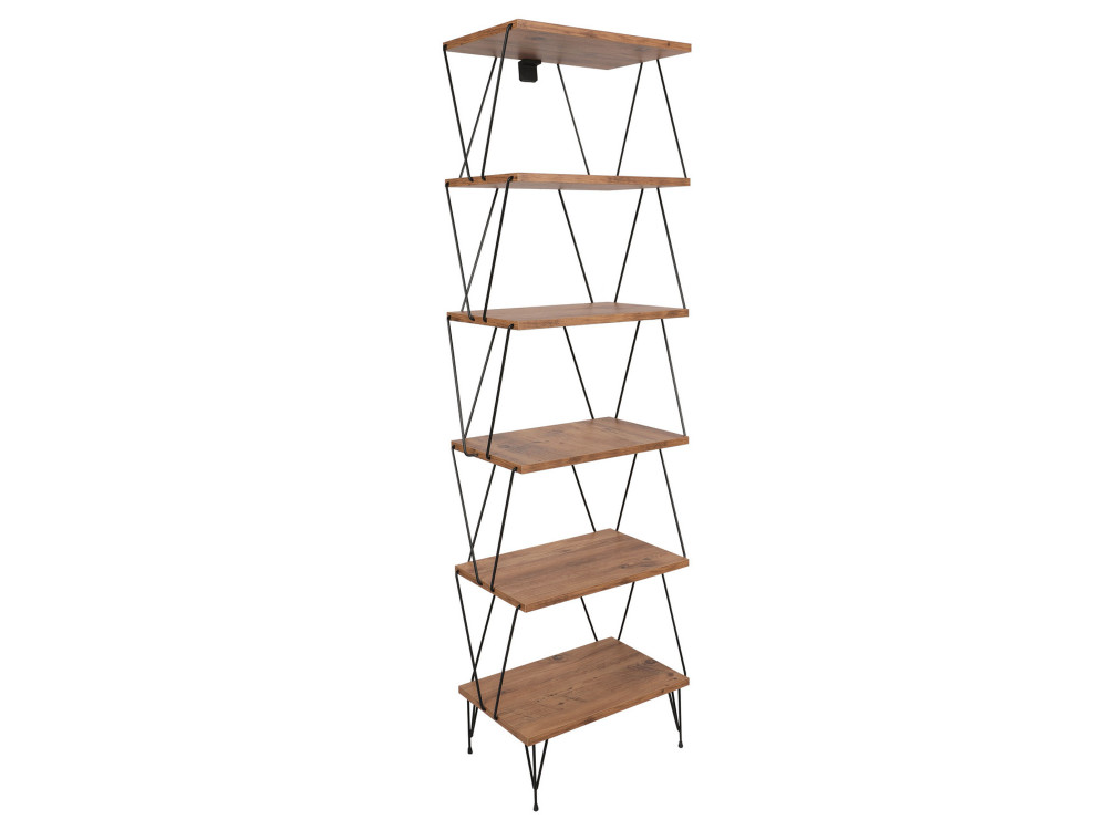 Bibliothèque en bois "Balaban" - 46 x 30 x 165 cm - Marron