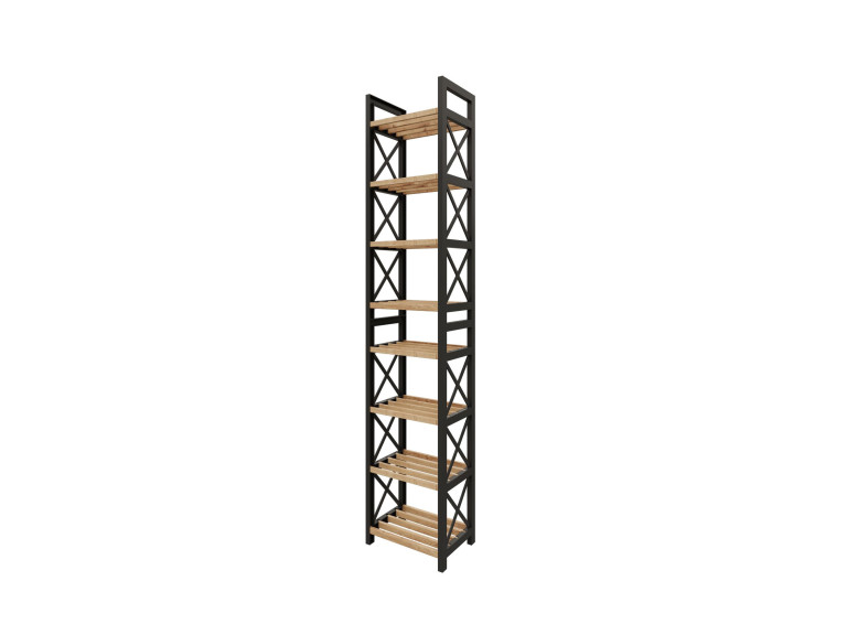 Étagère multifonctionnelle en bois "Mini" 23 x 18 x 128 cm - Noir