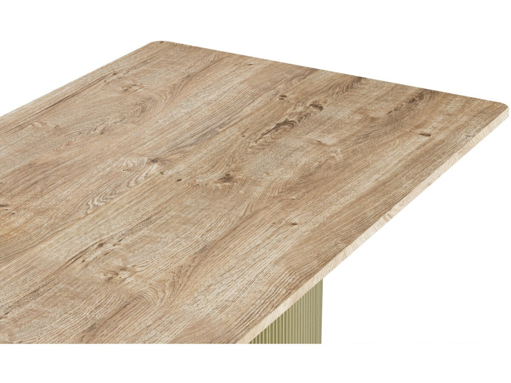 Table à manger ovale en bois "Zénith" - 180 cm - 8 places - Beige