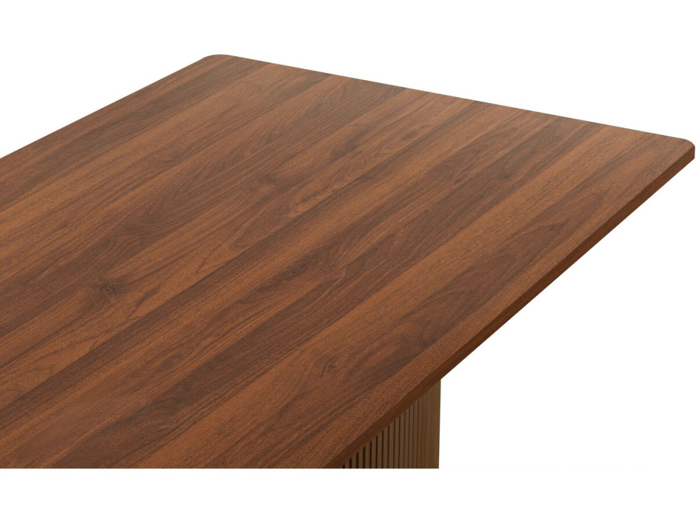 Table à manger ovale en bois "Zénith" - 180 cm - 8 places - Marron