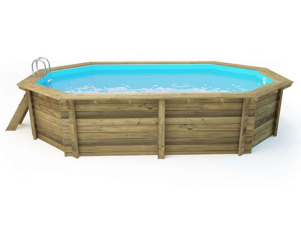 Piscine bois " Rio 120 " - 5.60 x 3.70 x 1.24 m