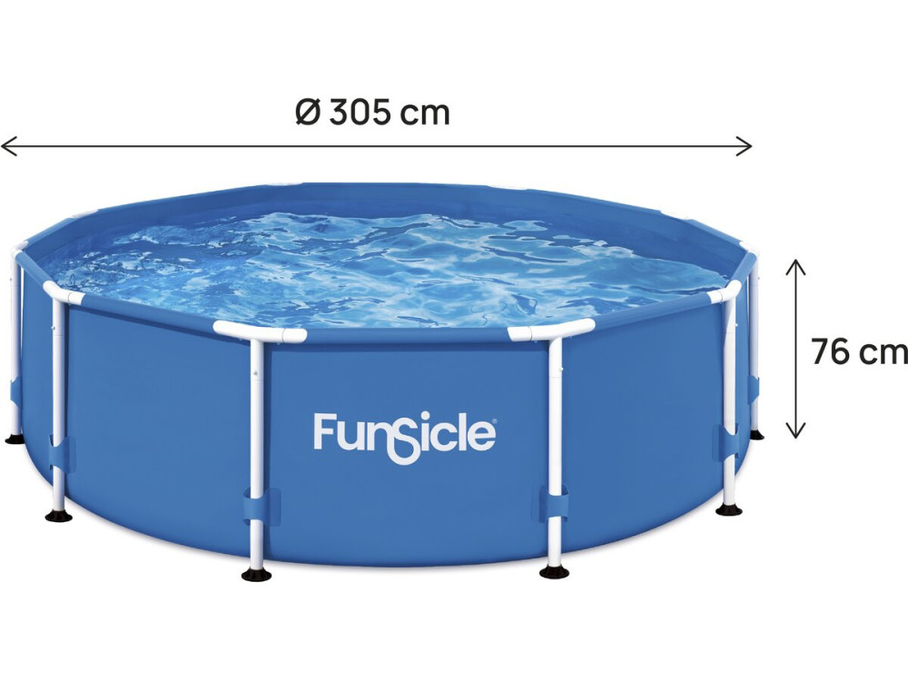 Piscine tubulaire ronde "Auria" – 305 x 76 cm - Bleu