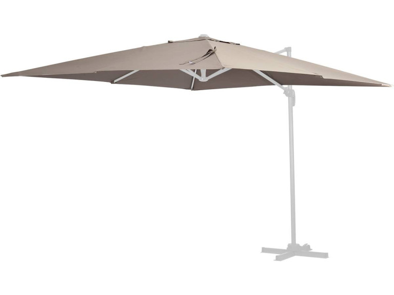 Toile pour parasol jardin déporté "Sun 4" - 3 x 4 m - Taupe
