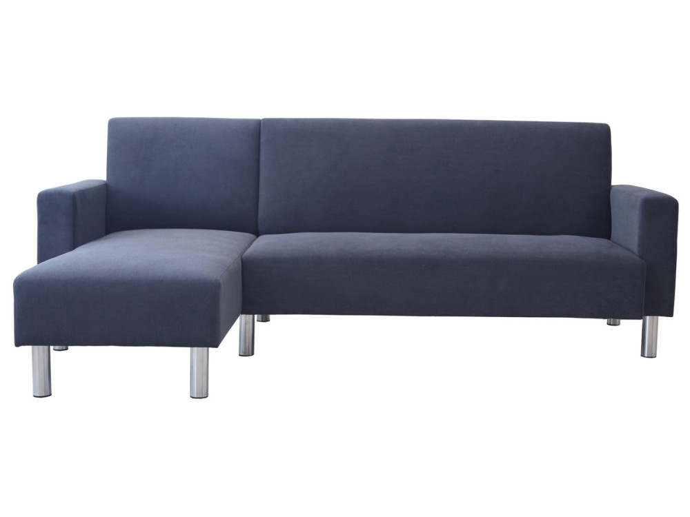 Canapé d'angle tissu réversible "Rio" - 4 places - Gris