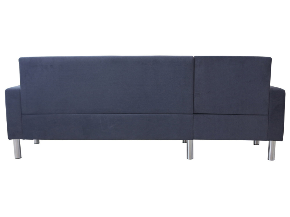 Canapé d'angle tissu réversible "Rio" - 4 places - Gris