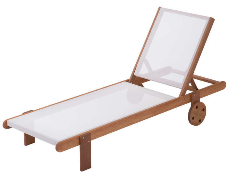 Bain de soleil en bois exotique "Saïgon" - Maple - Ecru