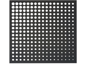 Panneau décoratif - " Moon " - Lot de 5 - 1.00 x 1.00 m - Gris
