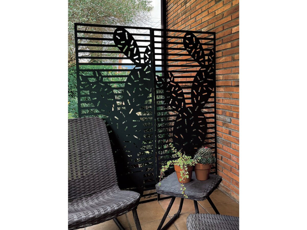 Panneau décoratif - " Cactus " - Lot de 4 - 0.60 x 1.50 m - Vert