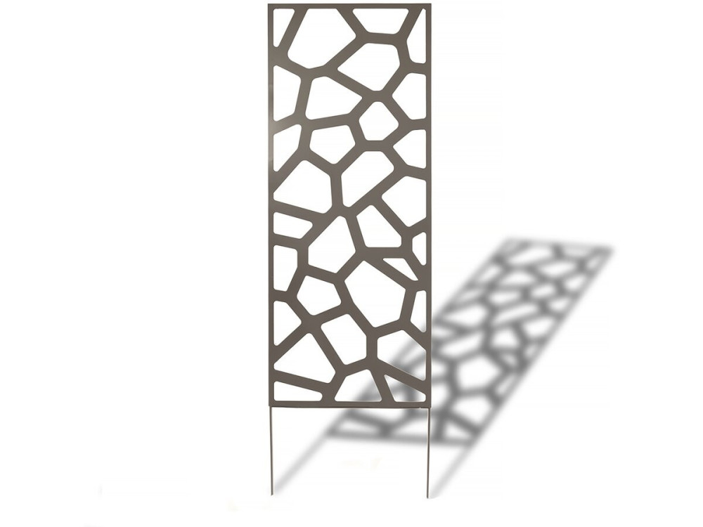 Panneau décoratif - " Stone" - Lot de 4 - 0.60 x 1.50 m - Taupe