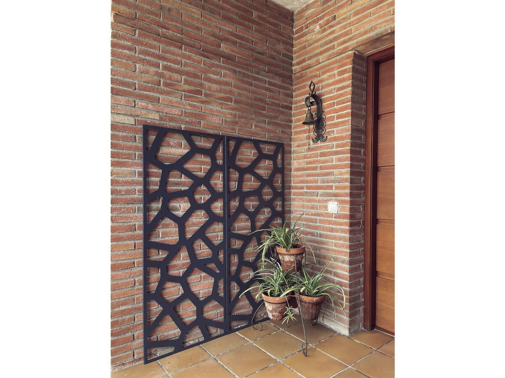 Panneau décoratif - " Stone" - Lot de 4 - 0.60 x 1.50 m - Taupe