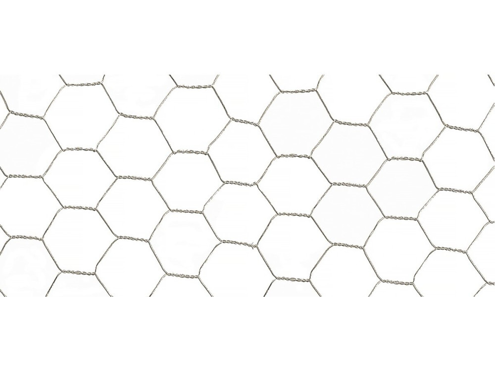 Grillage métallique - "Galvanex "  - 1.00 x 25 m - Gris