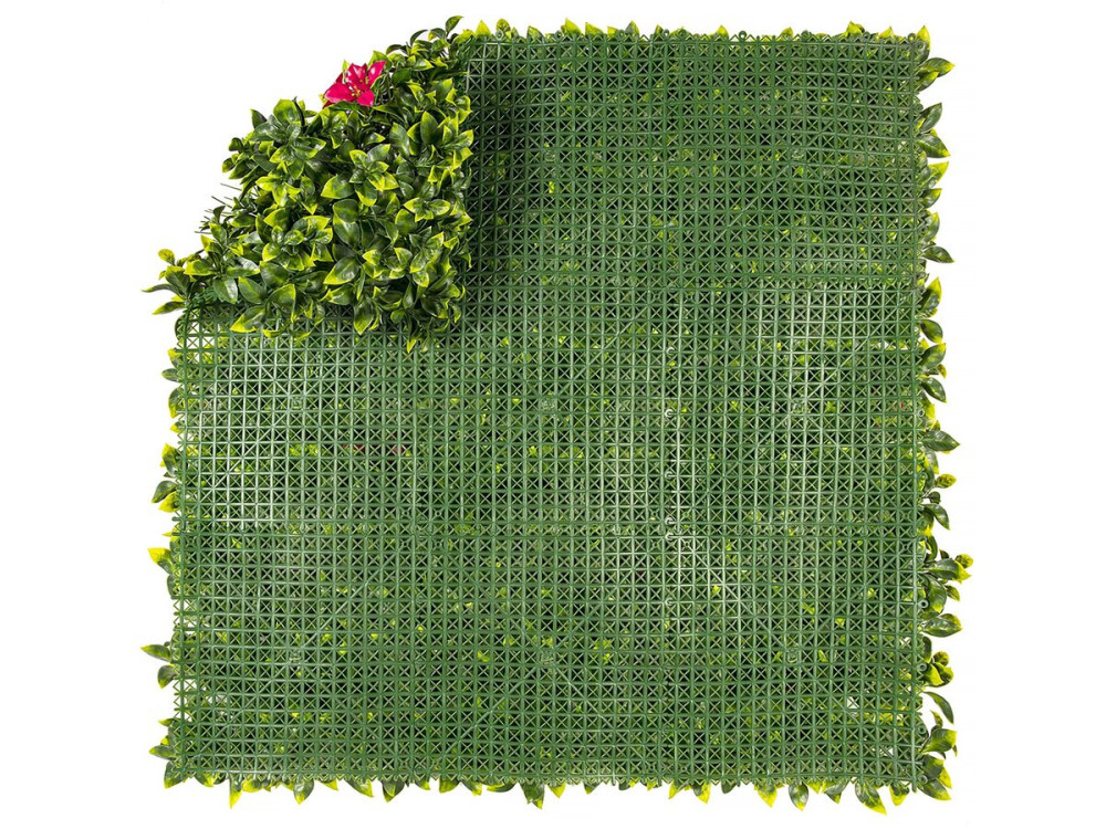 Panneau végétal - " Vertical Villa " - Lot de 4 - 1.00 x 1.00 m - Vert
