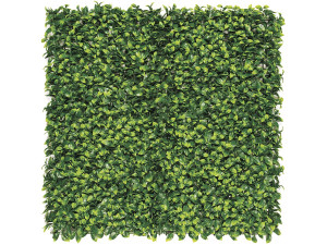Panneau végétal - " Vertical Lauro " - Lot de 6 - 1.00 x 1.00 m - Vert