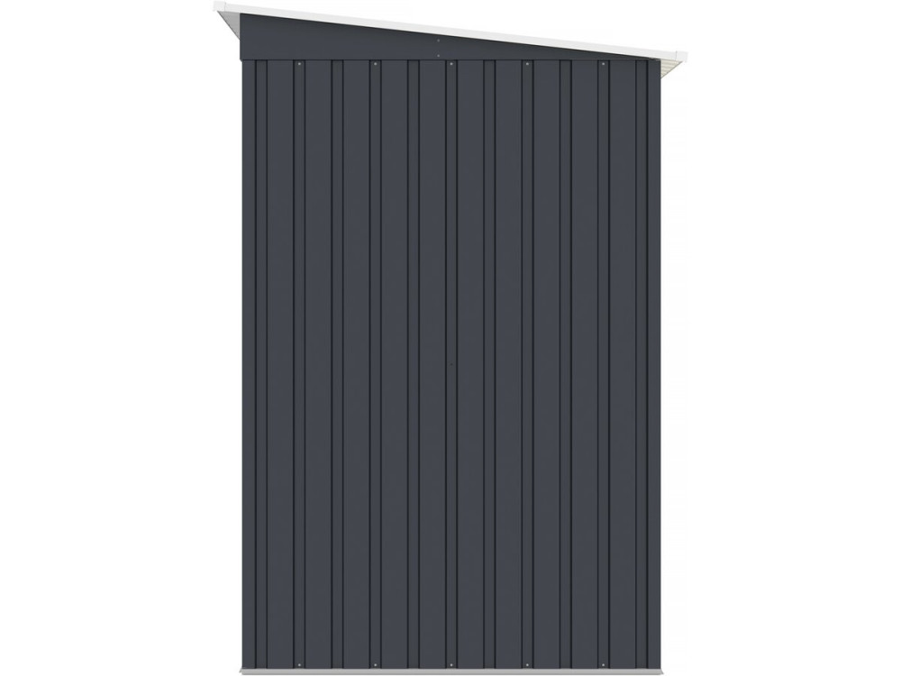 Abri de jardin métal monopente "Austin" 2,43 m2 - Gris