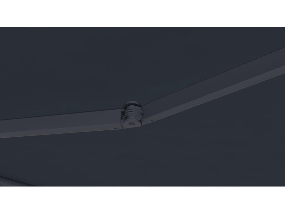 Auvent store banne rétractable motorisé en aluminium 4 x 3 m "Ombra 4" - Gris anthracite