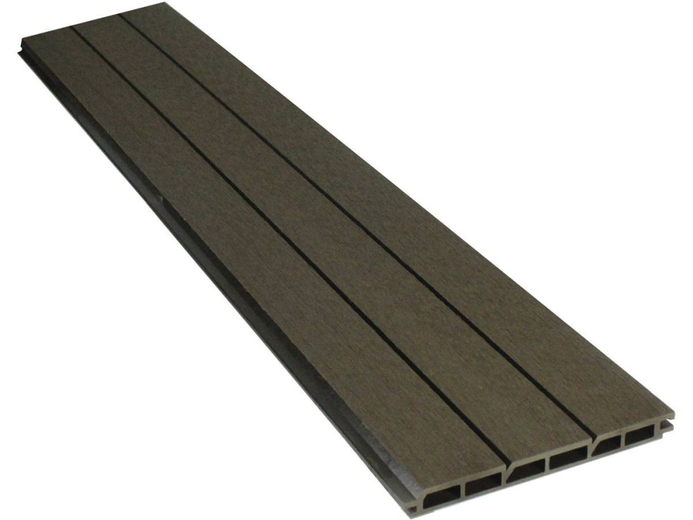 Kit Clôture 8 x 1.6m composite - Kit de fixation offert - Marron