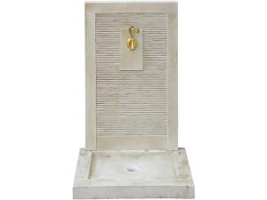 Fontaine "ETNA" - en pierre reconstituée - 57 x 42 x 87 cm Beige