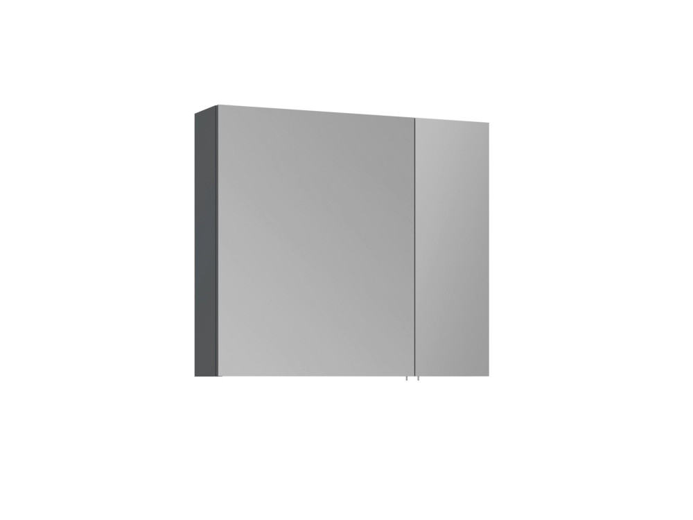 Meuble Salle de Bain avec Miroir "Side 80" - 79 x 16 x 66 cm - Matte Anthracite