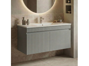 Meuble Vasque "Tivoli 100" - 100 x 45 x 57 cm - Matte Cashmere 2